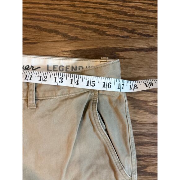 Eddie Bauer Khaki Classic Fit Flat Front Straight Chino Pants Mens 35x34 Career - Picture 6 of 7
